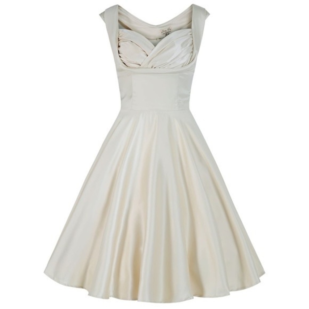 Ophelia LindyBop cream swing dress